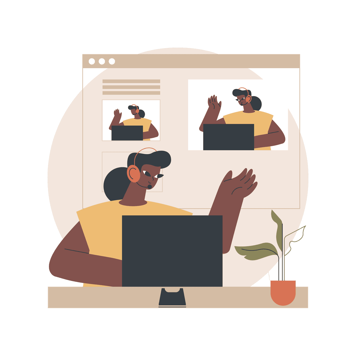 Contact illustration